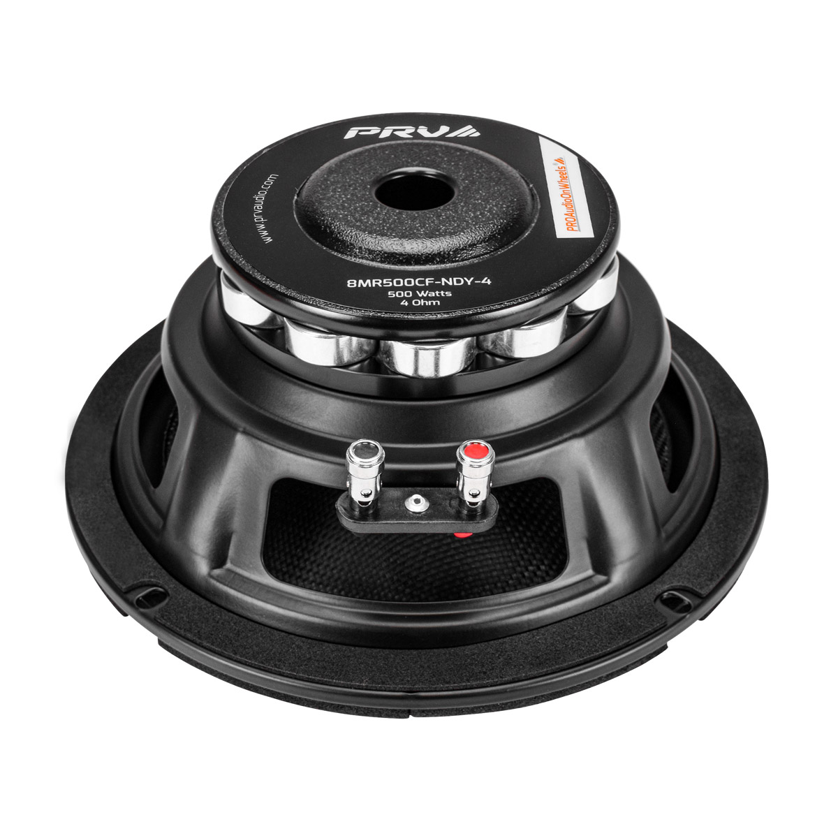 PRV 8 inch 4 Ohm Carbon Fiber Neodymium Mid Range Speakers PAIR PRV-8MR500CF-NDY-4 - Image 5
