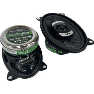 Sky High Car Audio C462 4x6 inch 2-Way Coaxial Speakers with Glass Fiber Cone and Pivoting Tweeter (Pair) SHCA-SH-C462