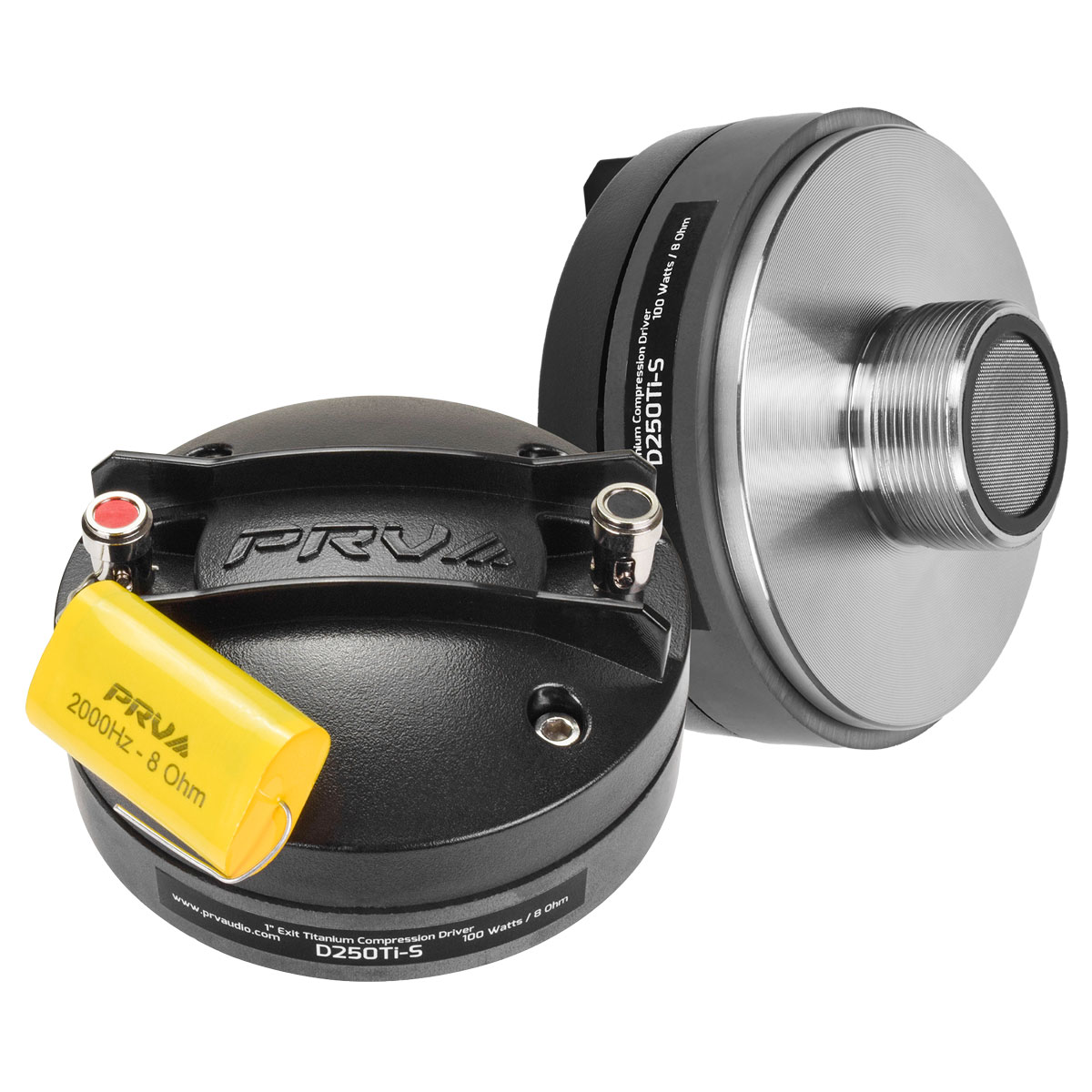 PRV 1 inch Exit Titanium Compression Driver Screw-On 8 Ohm PRV-D250Ti-S