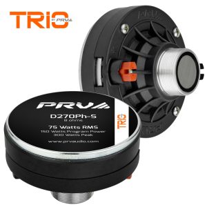 PRV 1 inch Exit Phenolic Mid Range Compression Driver 8 Ohm PRV-D270Ph-S