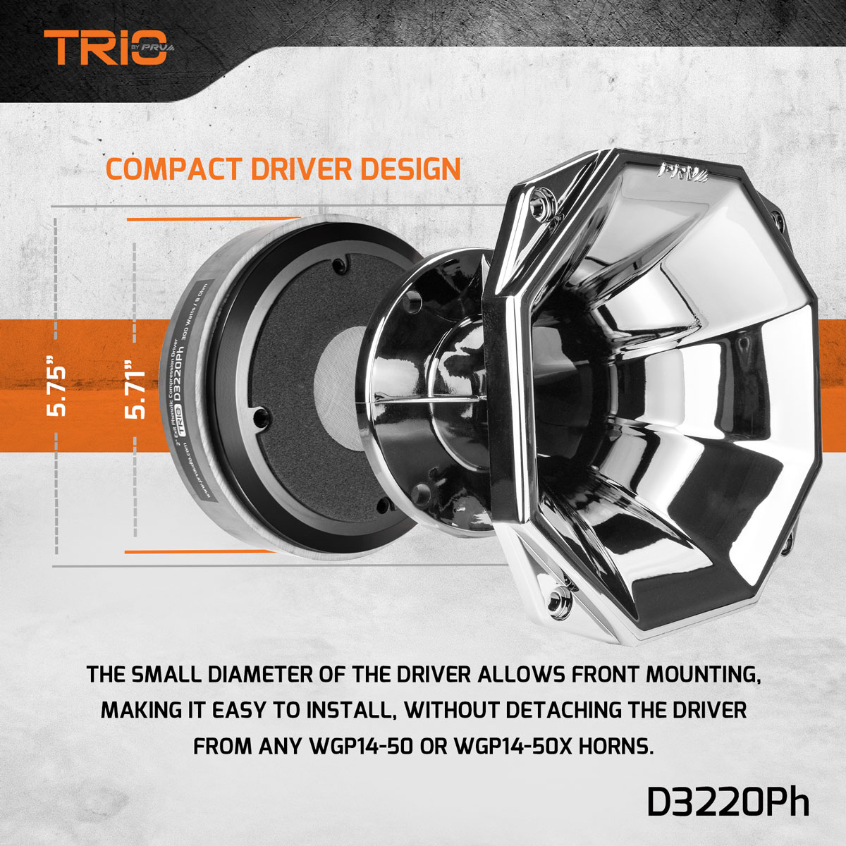 PRV 2 inch Exit Phenolic Mid Range Compression Driver 8 Ohm PRV-D3220Ph - Image 4
