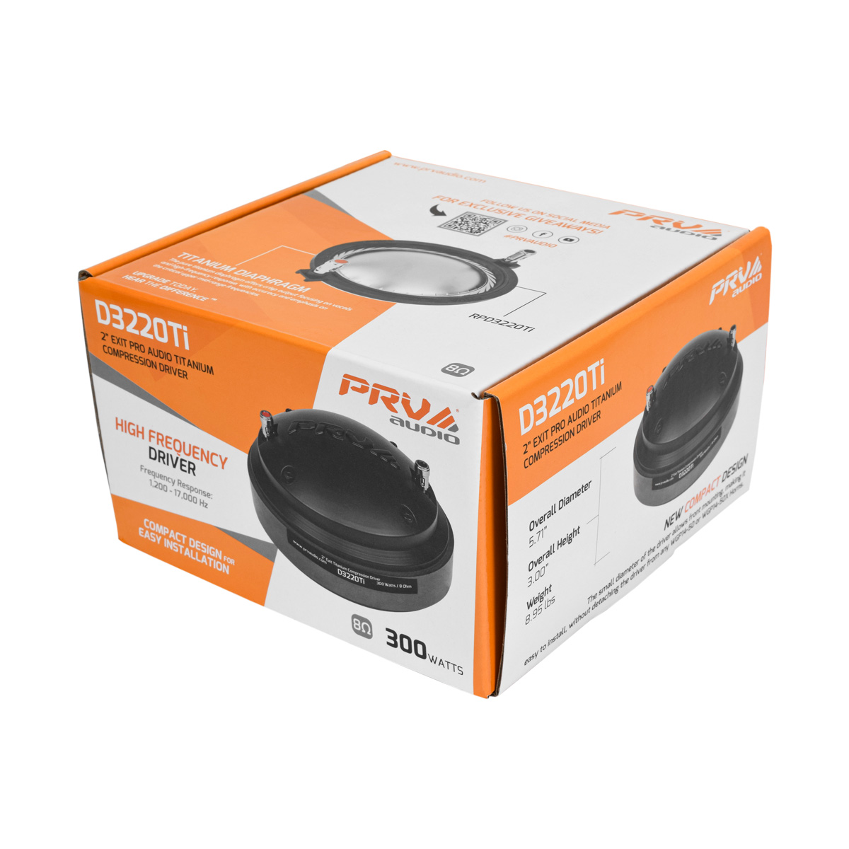 PRV 2 inch Exit Titanium Compression Driver 8 Ohm PRV-D3220Ti - Image 6