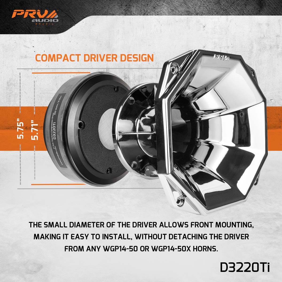 PRV 2 inch Exit Titanium Compression Driver 8 Ohm PRV-D3220Ti - Image 4