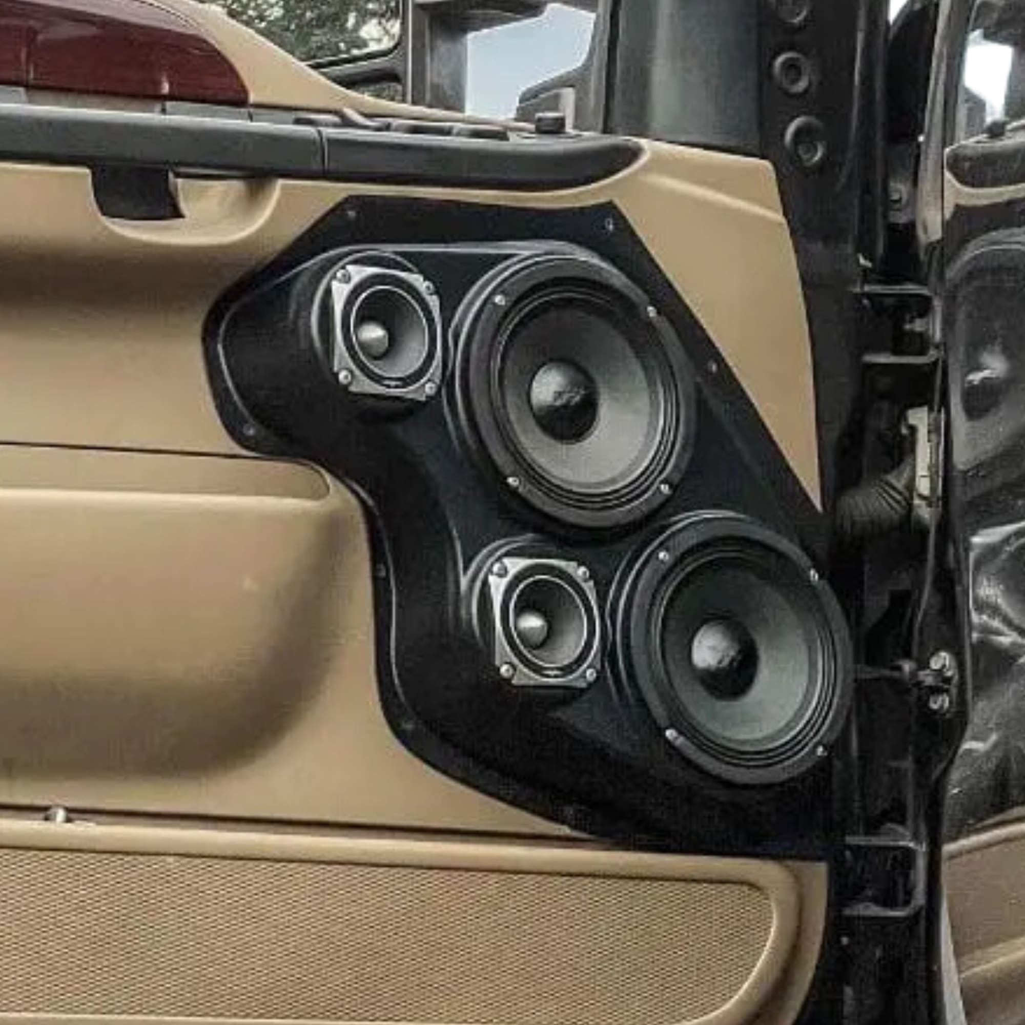 Dual 6.5" + Dual 3.5" Front Door Speaker Pods – 1999–2007 Ford Excursion & F-250 & F-350 - Image 6