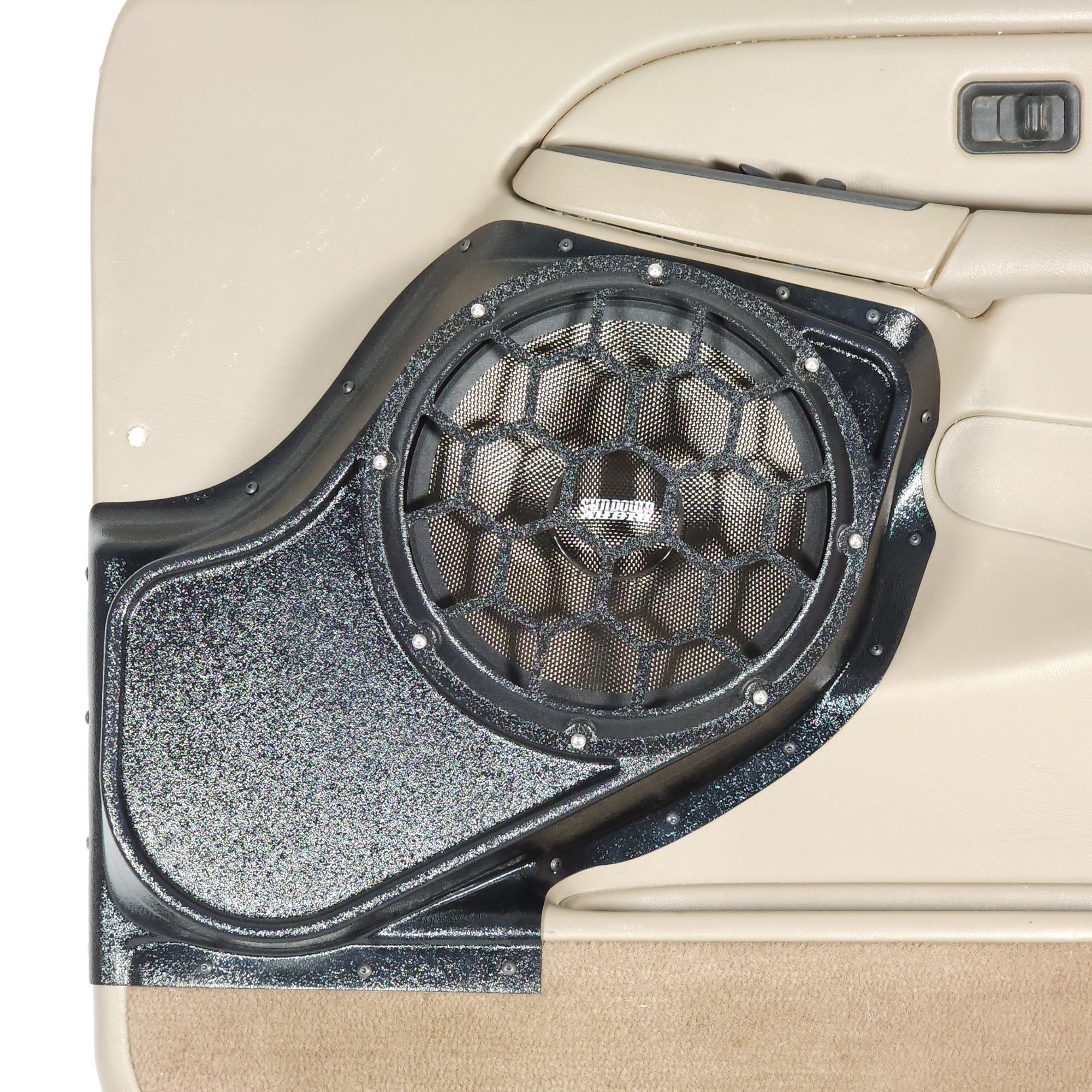 10" Front Door Speaker Pods – 2000–2006 Chevrolet Avalanche, Silverado, Suburban & Tahoe • GMC Sierra, Yukon & Yukon XL • Cadillac Escalade, ESV & EXT