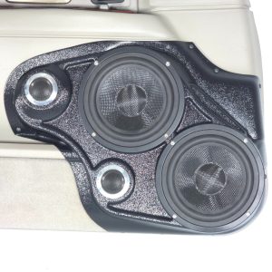 Dual 6.5" + Dual 2" Tweeter Front Door Speaker Pods – 2003–2011 Lincoln Towncar