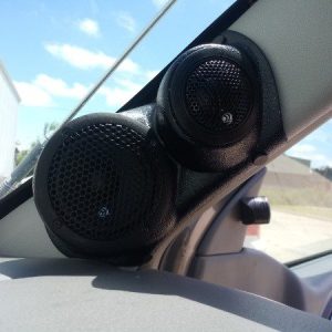 3.5" + 2" A-Pillar Speaker Pods – 2006–2008 Isuzu Ascender • 2006–2009 Chevrolet Trailblazer • GMC Envoy & Envoy XL