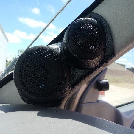 3.5" + 2" A-Pillar Speaker Pods – 2006–2008 Isuzu Ascender • 2006–2009 Chevrolet Trailblazer • GMC Envoy & Envoy XL