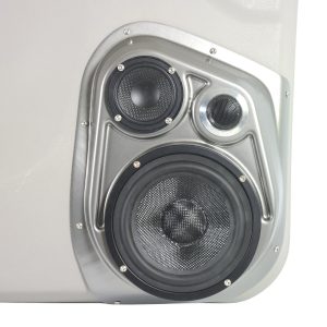 6.5", 3.5" + 2" Tweeter Compact Front Door Speaker Pods – 2007–2009 Chevrolet Silverado & GMC Sierra – Lower Handle