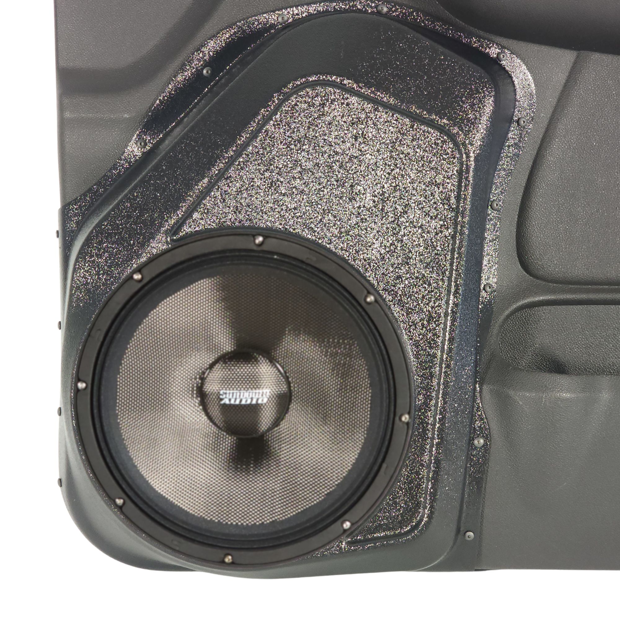 10" Front Door Speaker Pods – 2007–2009 Chevrolet Avalanche, Silverado, Suburban & Tahoe • GMC Sierra, Yukon & Yukon XL – Upper Handle