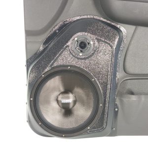 10" + 3.5" Front Door Speaker Pods – 2007–2009 Chevrolet Avalanche, Silverado, Suburban & Tahoe • GMC Sierra, Yukon & Yukon XL – Upper Handle
