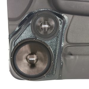 10" + 6.5" Front Door Speaker Pods – 2007–2009 GM Fullsize Pickups • 2007–2009 GM Fullsize SUVs – Upper Handle