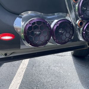 Dual 8" Lower Front Door Speaker Pods – 2007–2009 GM Fullsize Pickups and SUVs – Upper Handle, Add-On