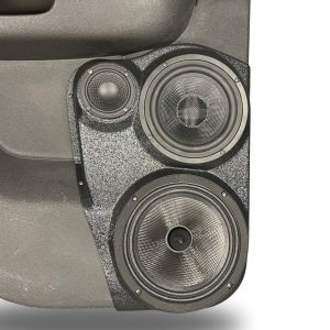 8", 6.5" + 3.5" Rear Door Speaker Pods – 2007–2013 GM Full-Size Pickups • 2007–2014 GM Full-Size SUVs – Upper Handle