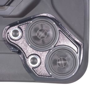 Dual 6.5" + Dual 2" Tweeter Front Door Speaker Pods – 2008–2010 Hummer H3