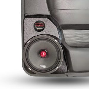 8" + 2" tweeter Rear Door Speaker Pods – 2009–2018 Dodge Ram • 2019–2024 Dodge Ram Classic • 2019–2025 Dodge Ram 2500 – Mega Cab