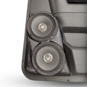 Dual 6.5" Rear Door Speaker Pods – 2009–2018 Dodge Ram • 2019–2024 Dodge Ram Classic • 2019–2025 Dodge Ram 2500 – Mega Cab