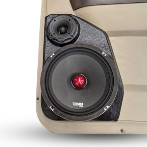 8" + 3.5" Rear Door Speaker Pods – 2009–2018 Dodge Ram • 2019–2024 Dodge Ram Classic • 2019–2025 Dodge Ram 2500 – Quad Cab