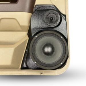 8" + 3.5" Front Door Speaker Pods – 2009–2018 Dodge Ram • 2019–2024 Dodge Ram Classic • 2019–2025 Dodge Ram 2500