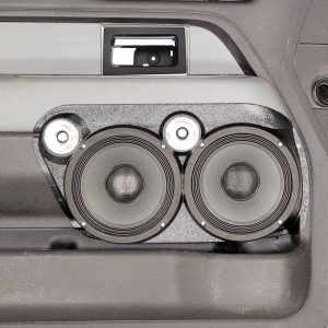 Dual 8" + Dual 2" Tweeter Front Door Speaker Pods – 2009–2014 Ford F-150