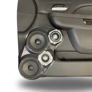 Dual 6.5" + Dual 4" Front Door Speaker Pods – 2010–2013 GM Fullsize Pickups • 2010–2014 GM Fullsize SUVs – Upper Handle