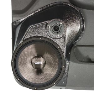 10" + 3.5" Front Door Speaker Pods – 2010–2013 GM Fullsize Pickups • 2010–2014 GM Fullsize SUVs – Upper Handle