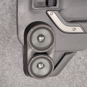 Dual 6.5" Rear Door Speaker Pods – 2011–2017 Jeep Wrangler – 4-Door, Flangeless