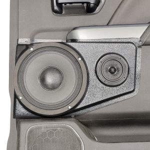 8" + 3.5" Upper Rear Door Speaker Pods – 2014–2018 Chevrolet Silverado & GMC Sierra – Crew Cab