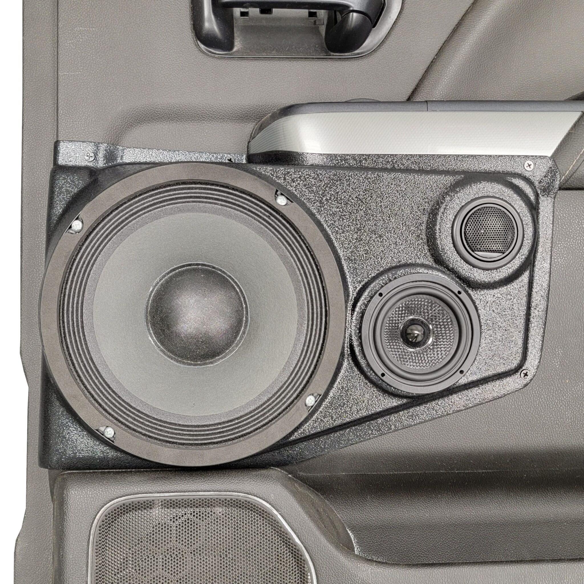 8", 3.5" and Tweeter Upper Rear Door Speaker Pods – 2014–2018 Chevrolet Silverado & GMC Sierra – Crew Cab - Image 2