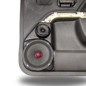 8" + 3.5" Front Door Speaker Pods – 2014–2018 Chevrolet Silverado & GMC Sierra – Compact Layout