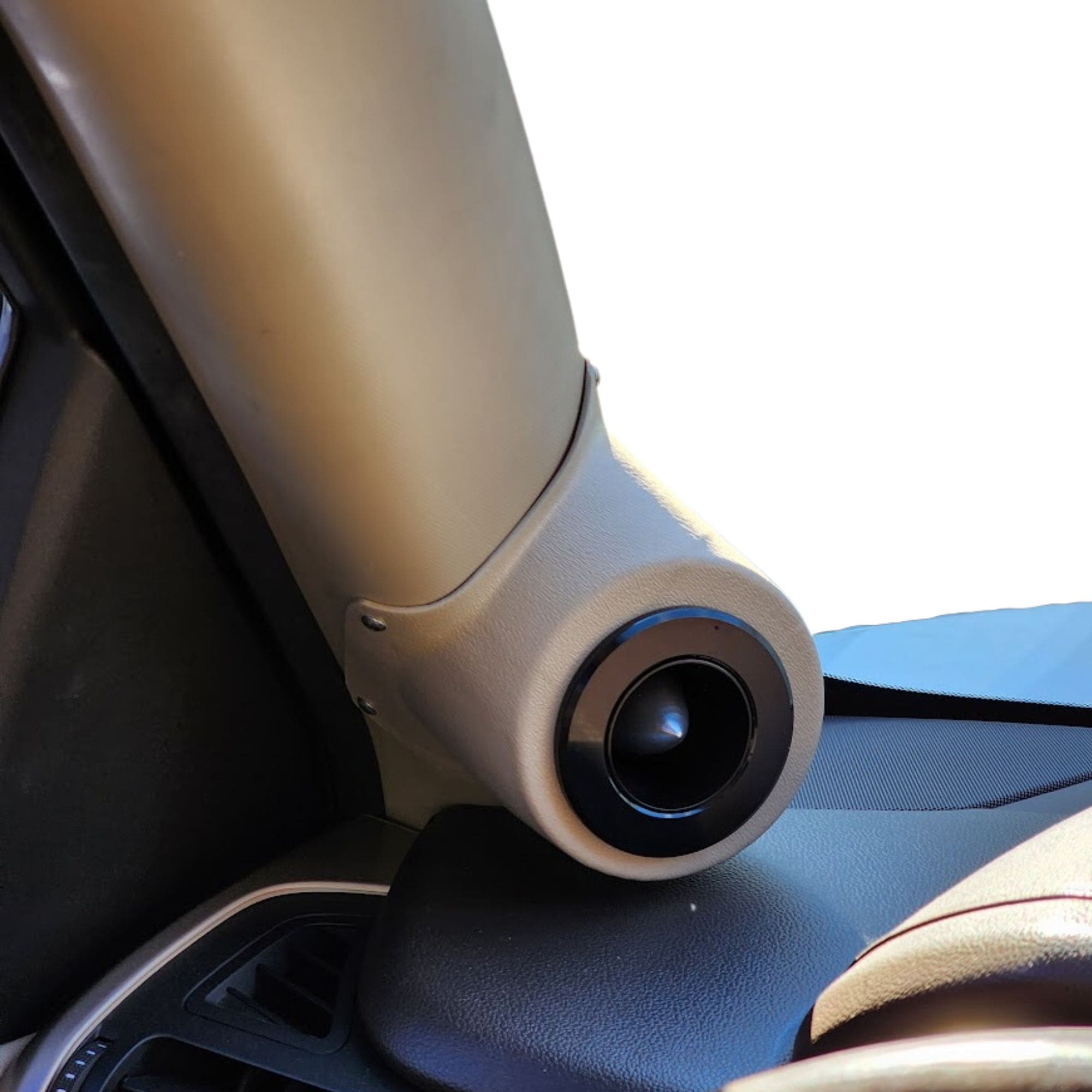 3.5" A-Pillar Speaker Pods – 2015–2020 Chevrolet Suburban & Tahoe • GMC Yukon & Yukon XL – Without Driver Handle