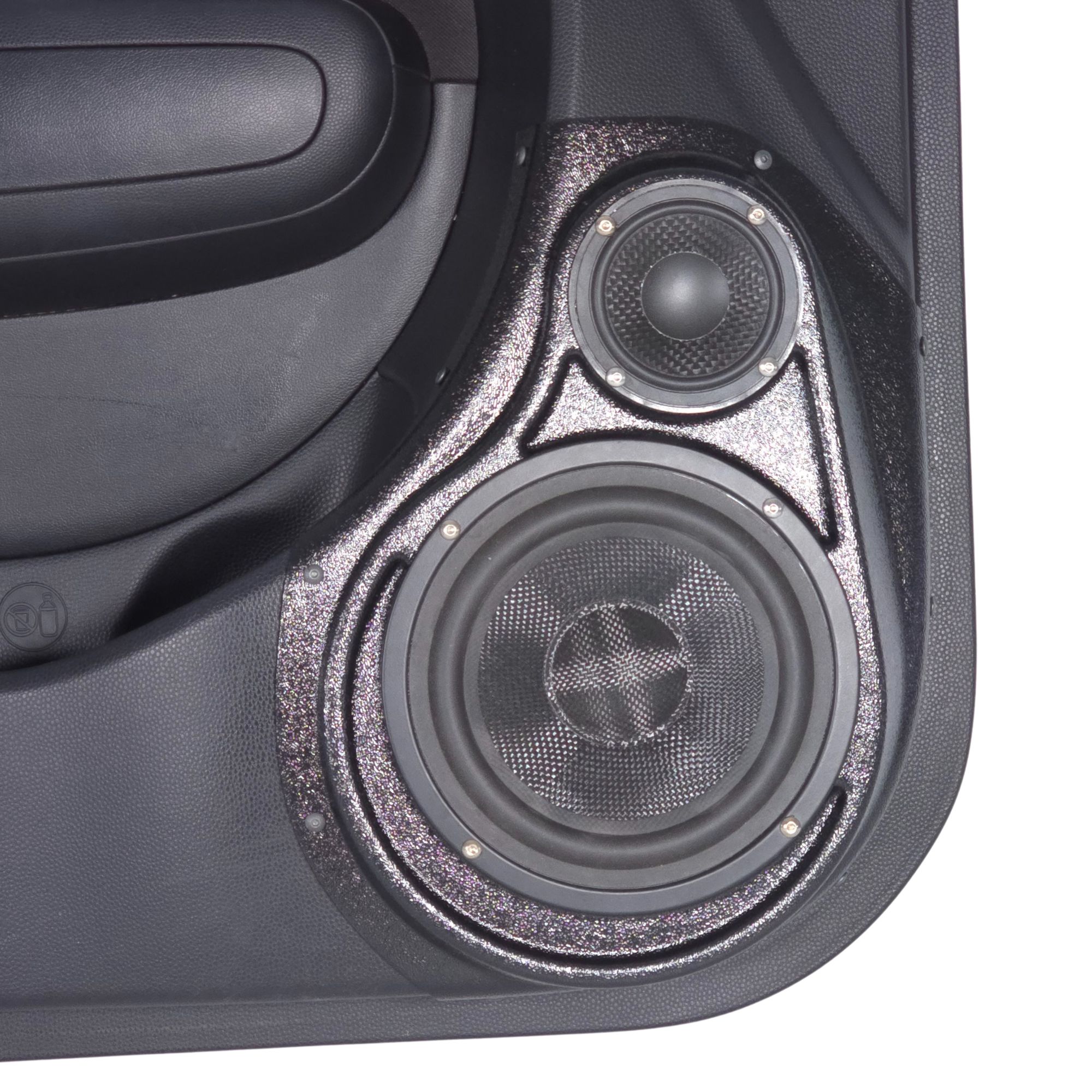 6.5" + 3.5" Front Door Speaker Pods – 2014–2019 Kia Soul