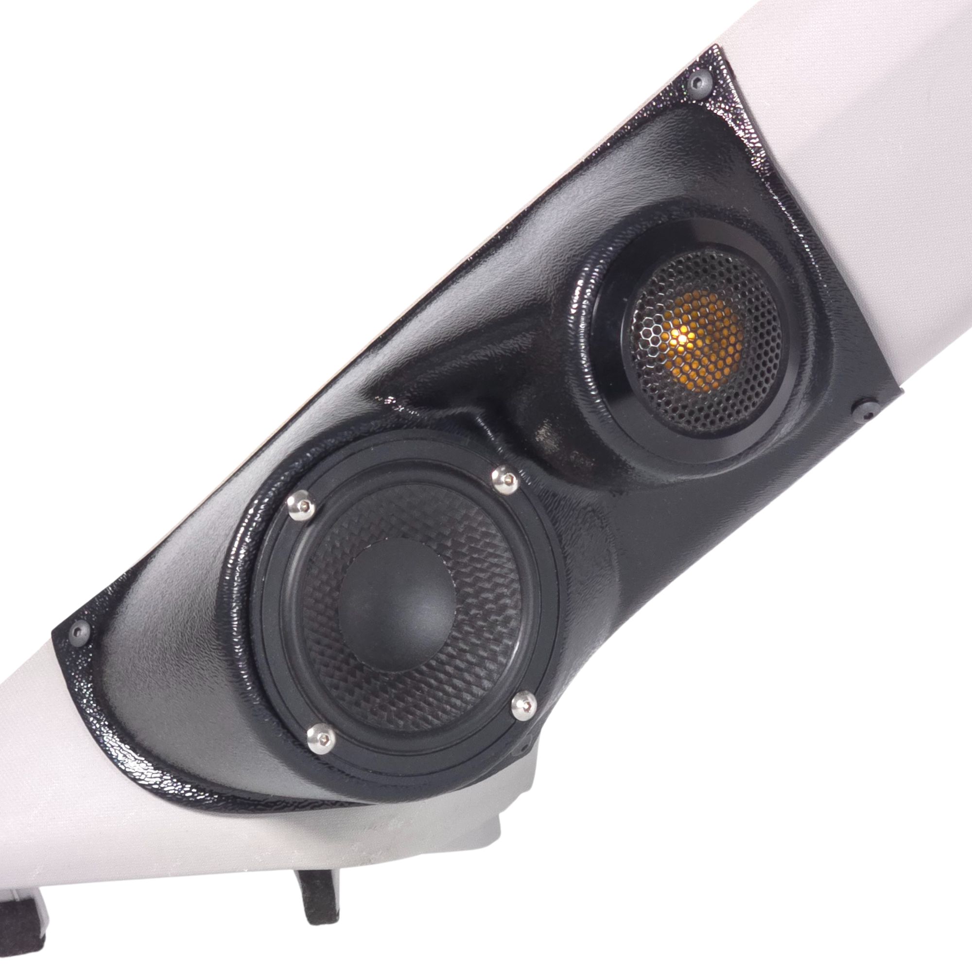 3.5" + 2" Lower A-Pillar Speaker Pods – 2014–2019 Toyota Corolla - Image 2