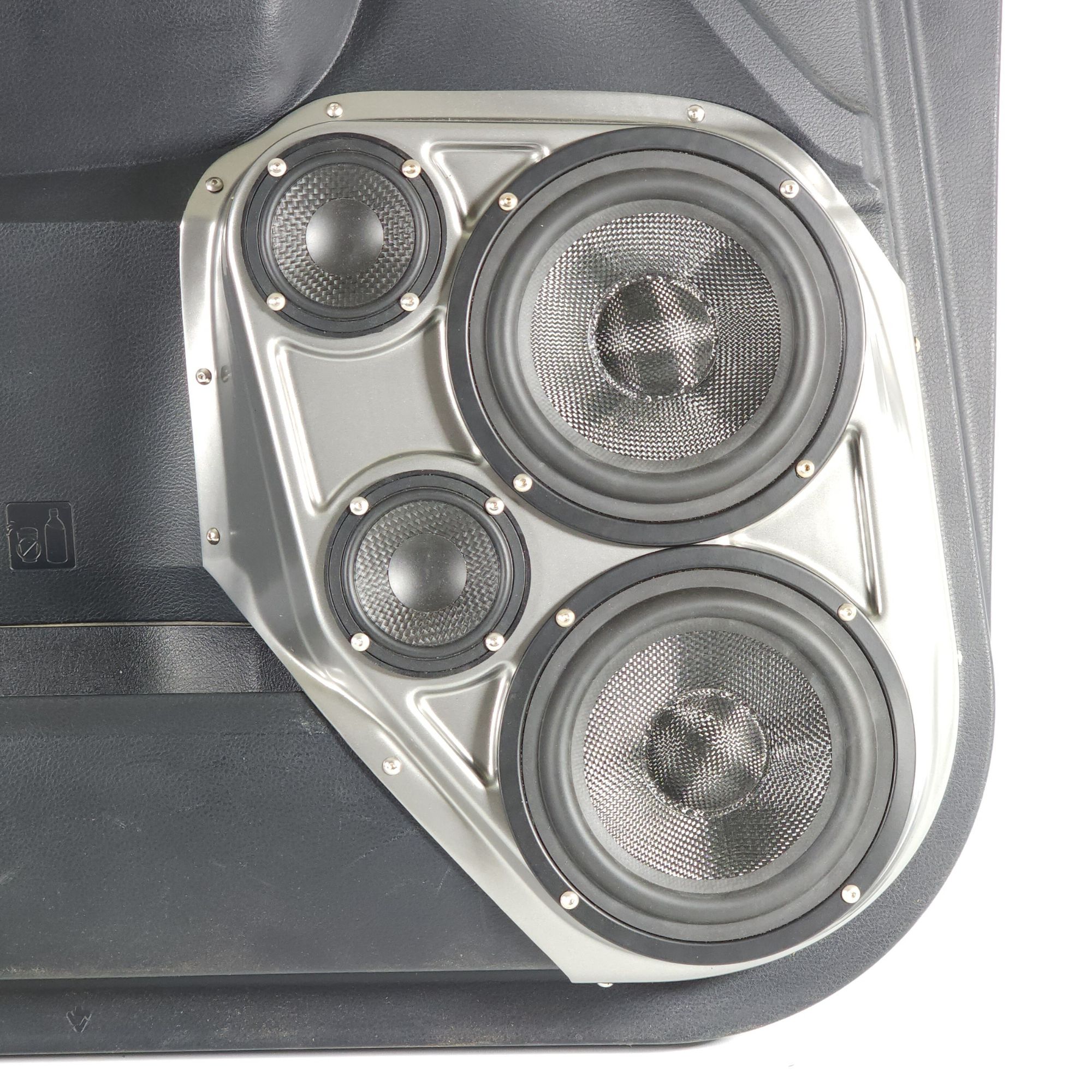Dual 6.5" + Dual 3.5" Front Door Speaker Pods – 2014–2021 Toyota Tundra