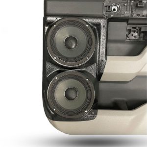 Dual 6.5" Rear Door Speaker Pods – 2015–2020 Ford F-150 • 2017–2022 Ford F-250 & F-350 – Crew Cab