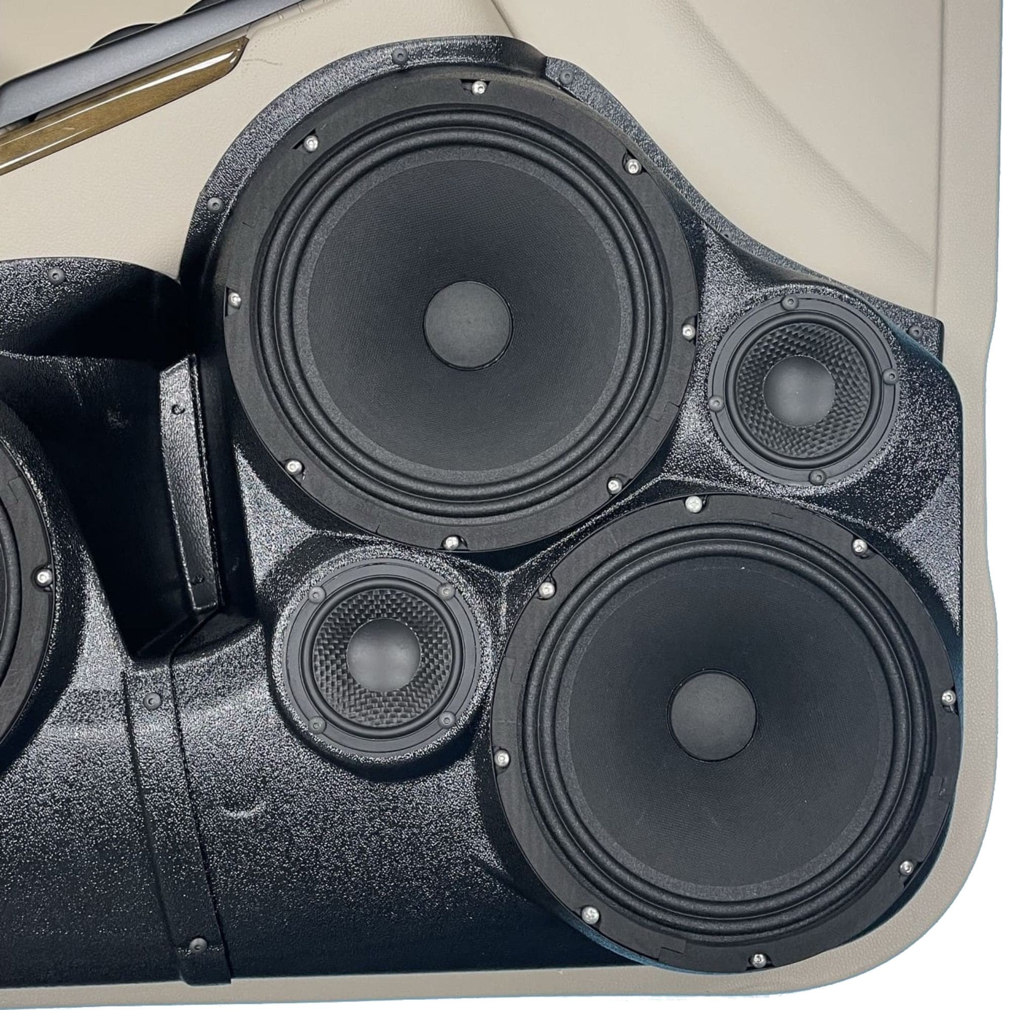 Dual 8" + Dual 3.5" Front Door Speaker Pods – 2015–2020 Chevrolet Suburban & Tahoe • GMC Yukon & Yukon XL