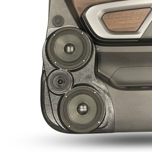 Dual 6.5" + 3.5" Rear Door Speaker Pods – 2016–2024 Nissan Titan – Crew Cab