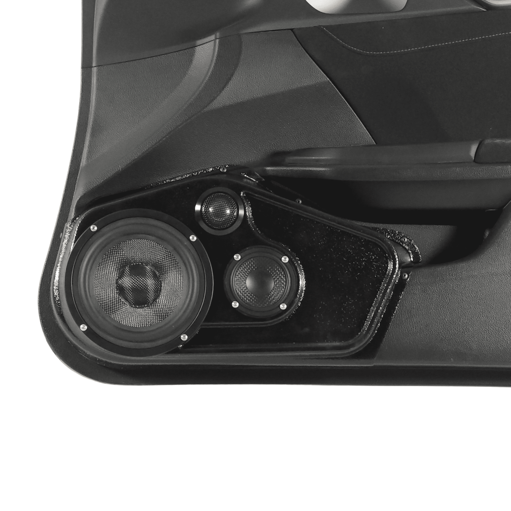 6.5", 3.5" + 2" Tweeter Front Door Speaker Pods – 2016–2020 Honda Civic Sedan – 4-Door - Image 2