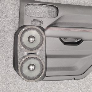 Dual 6.5" Front Door Speaker Pods – 2018–2024 Jeep Wrangler • 2020–2024 Jeep Gladiator – Flangeless