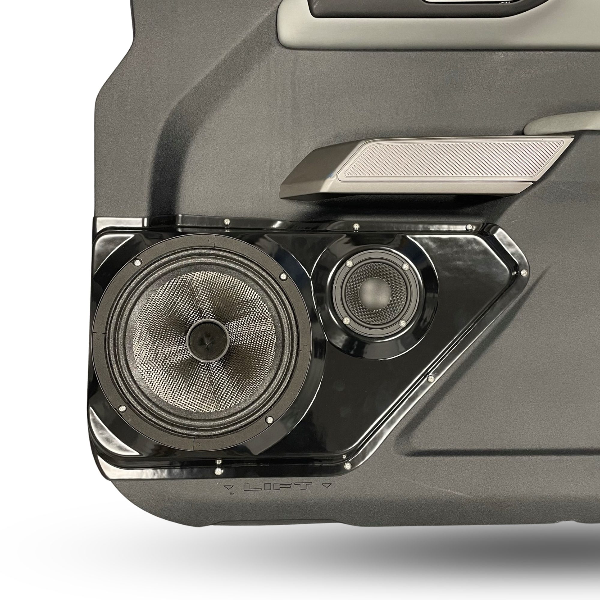 8" + 3.5" Front Door Speaker Pods – 2021–2023 Ford Bronco