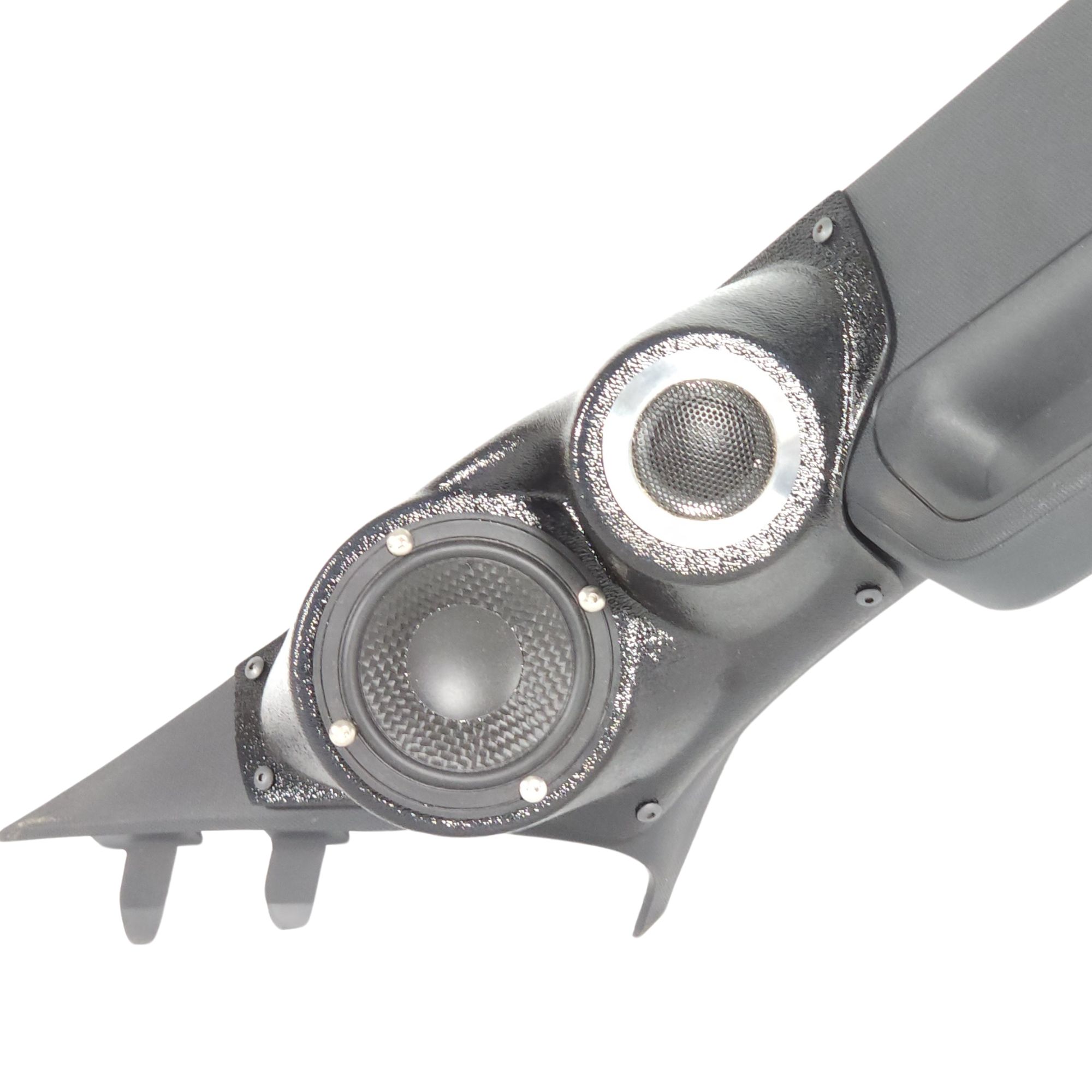 3.5" + 2" Tweeter A-Pillar Speaker Pods – 2021–2026 Ford F-150 • 2023–2026 Ford F-250 & F-350