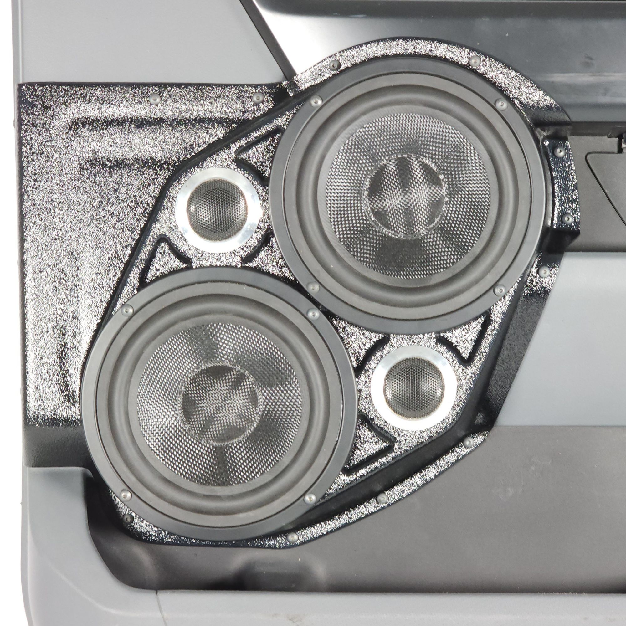 Dual 6.5" + Dual 2" Tweeter Front Door Speaker Pods – 2021–2026 Ford F-150 • 2023–2026 Ford F-250 & F-350