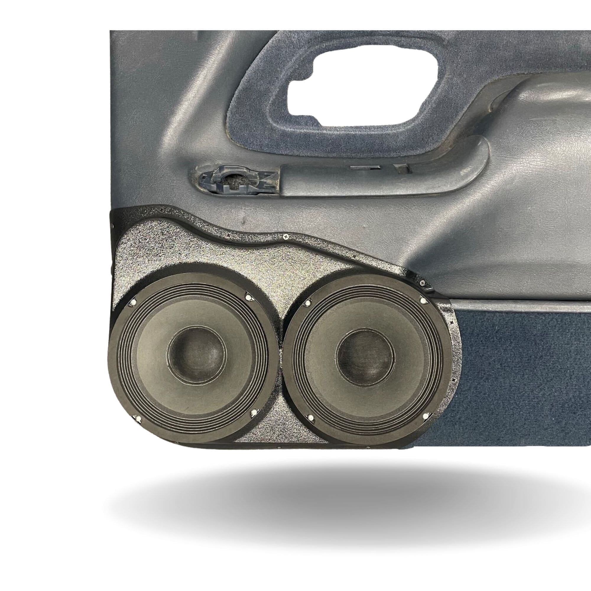 Dual 8" Front Door Speaker Pods – 1995–1999 Chevrolet Silverado, Suburban & Tahoe • GMC Sierra & Yukon • Cadillac Escalade