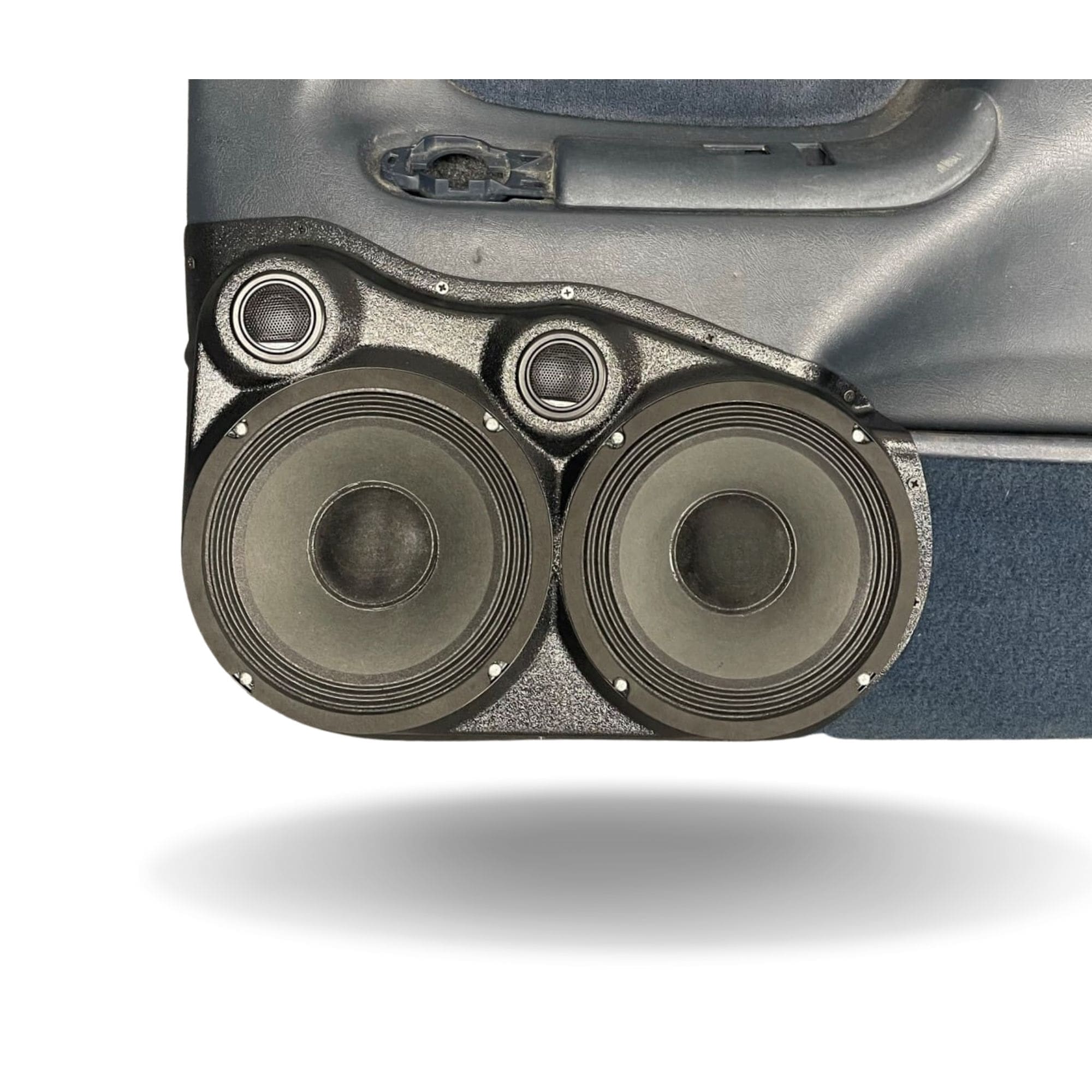 Dual 8" + Dual 2" Tweeter Front Door Speaker Pods – 1995–1999 Chevrolet Silverado, Suburban & Tahoe • GMC Sierra & Yukon • Cadillac Escalade