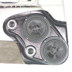 Dual 6.5" + Dual 2" Tweeter Front Door Speaker Pods – 1998–2002 Lincoln Towncar
