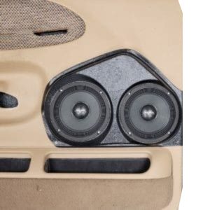 Dual 6.5" Front Door Speaker Pods – 1999–2001 Dodge Ram – Extended Cab
