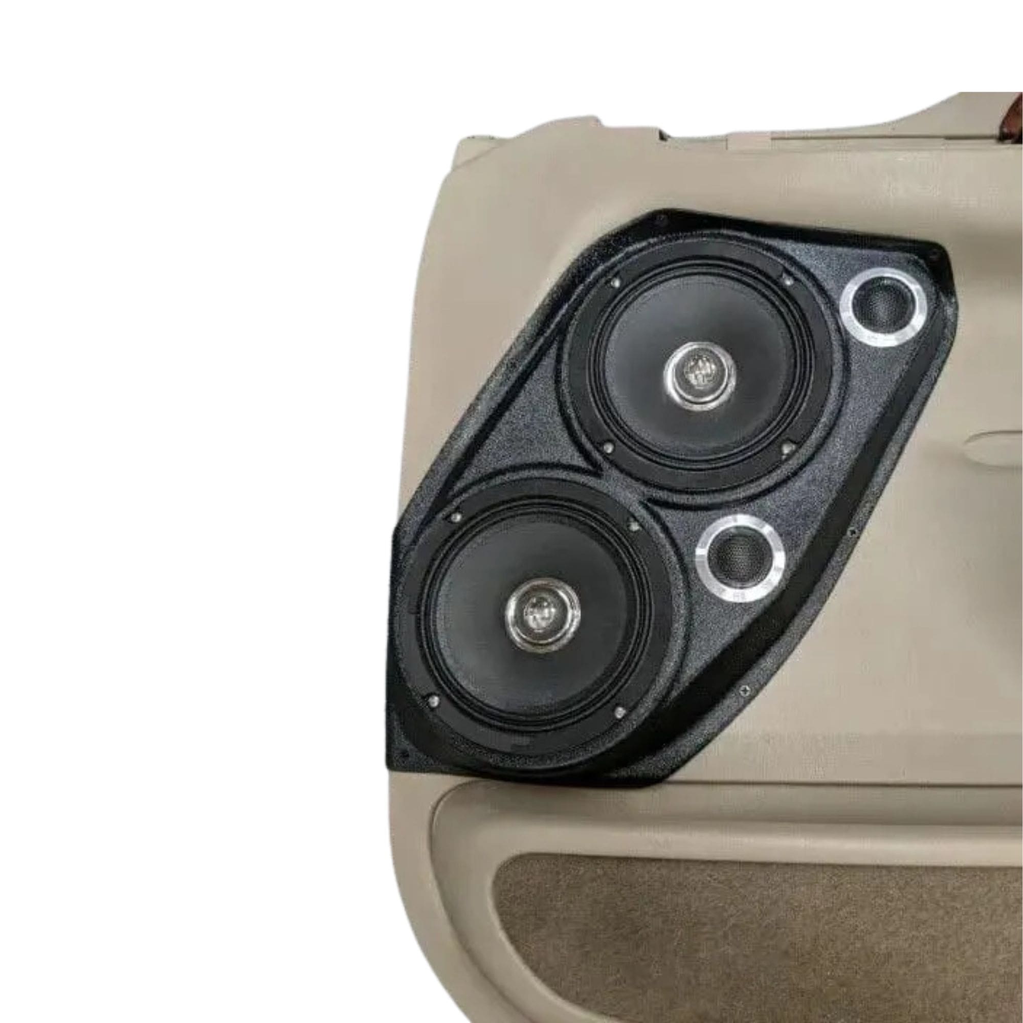 Dual 6.5" + Dual 2" Tweeter Front Door Speaker Pods – 1999–2007 Ford Excursion & F-250 & F-350