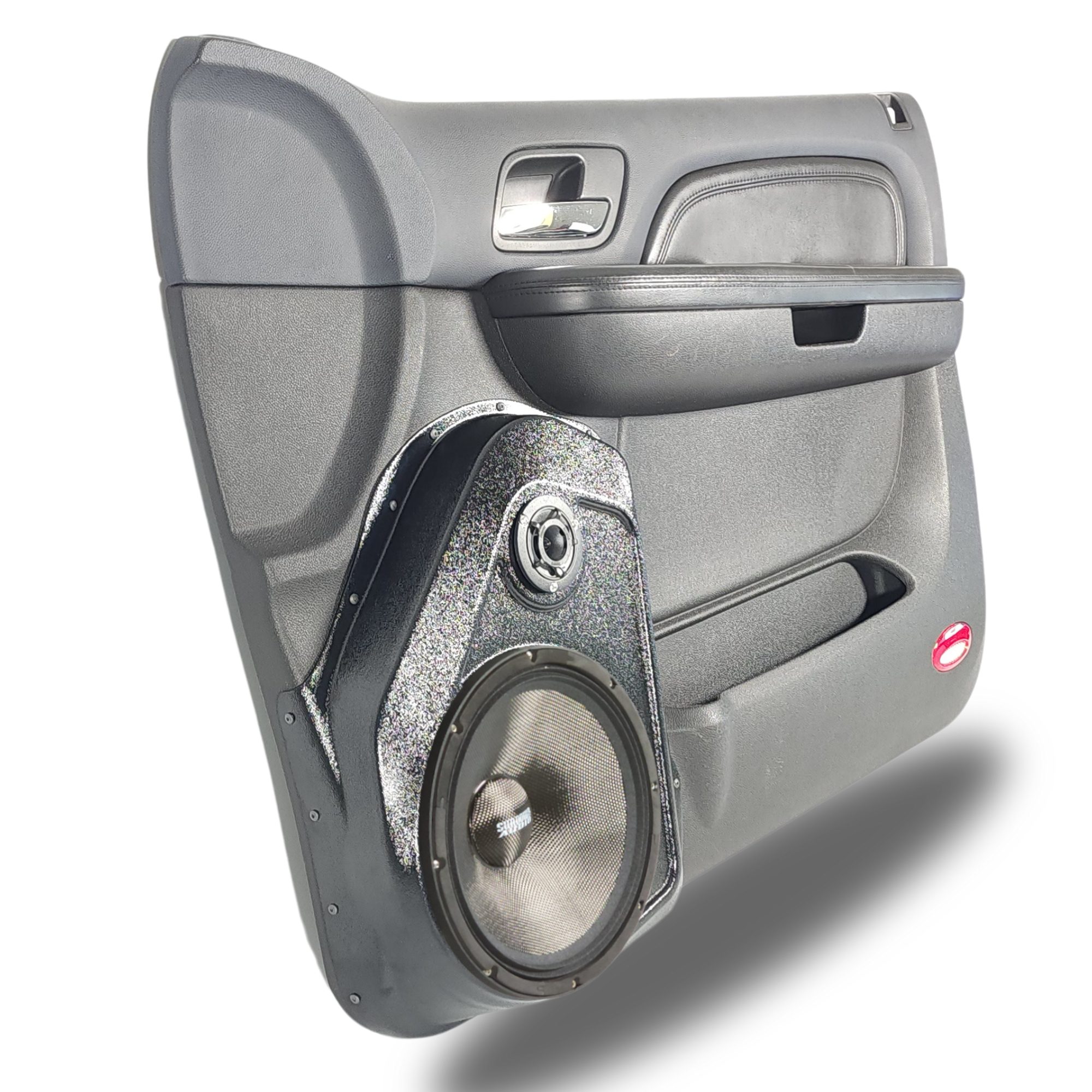 10" + 3.5" Front Door Speaker Pods – 2007–2009 Chevrolet Avalanche, Silverado, Suburban & Tahoe • GMC Sierra, Yukon & Yukon XL – Upper Handle - Image 4