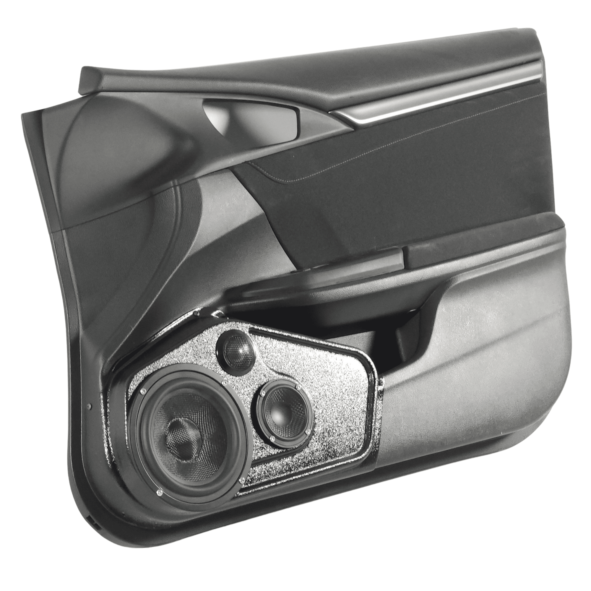 6.5", 3.5" + 2" Tweeter Front Door Speaker Pods – 2016–2020 Honda Civic Sedan – 4-Door - Image 6