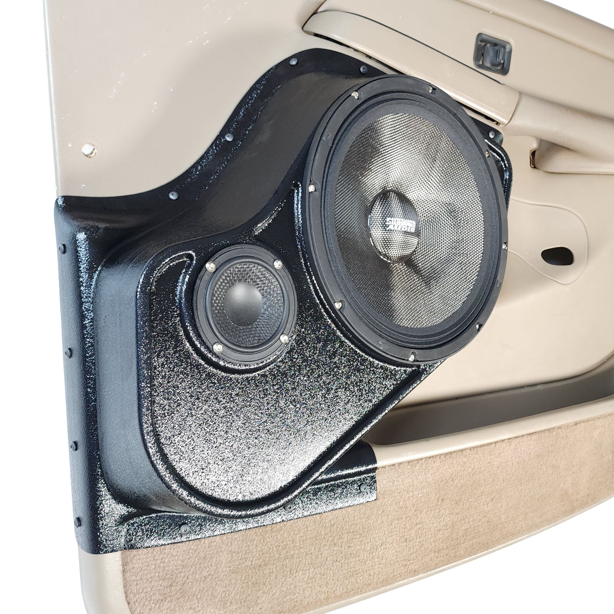 10" + 3.5" Front Door Speaker Pods – 2000–2006 GM Fullsize Trucks and SUVs - Image 2